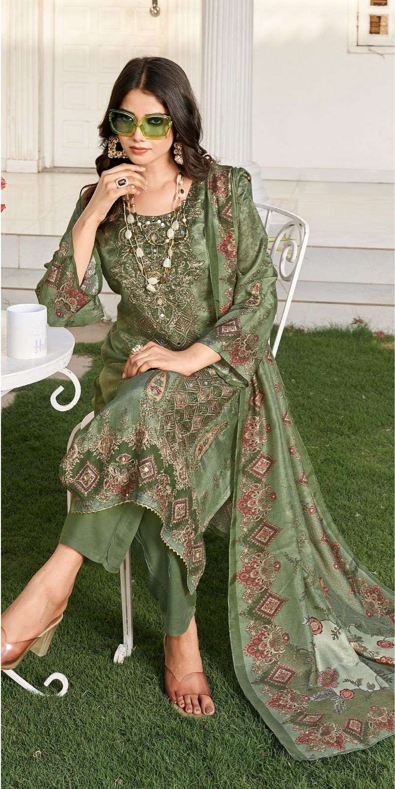 Falah Premium Maslin Collection Ready to Wear code 30447 by Falah Designer Suits